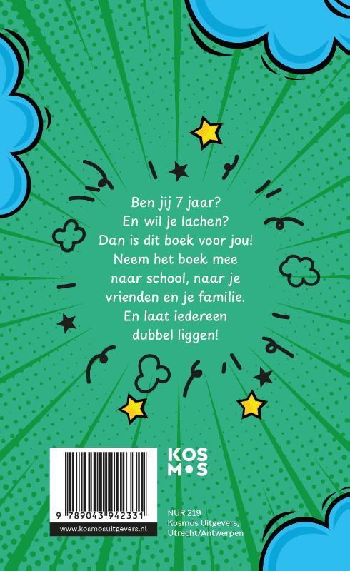Achterkant van Hilarische moppen voor kids van 7 jaar