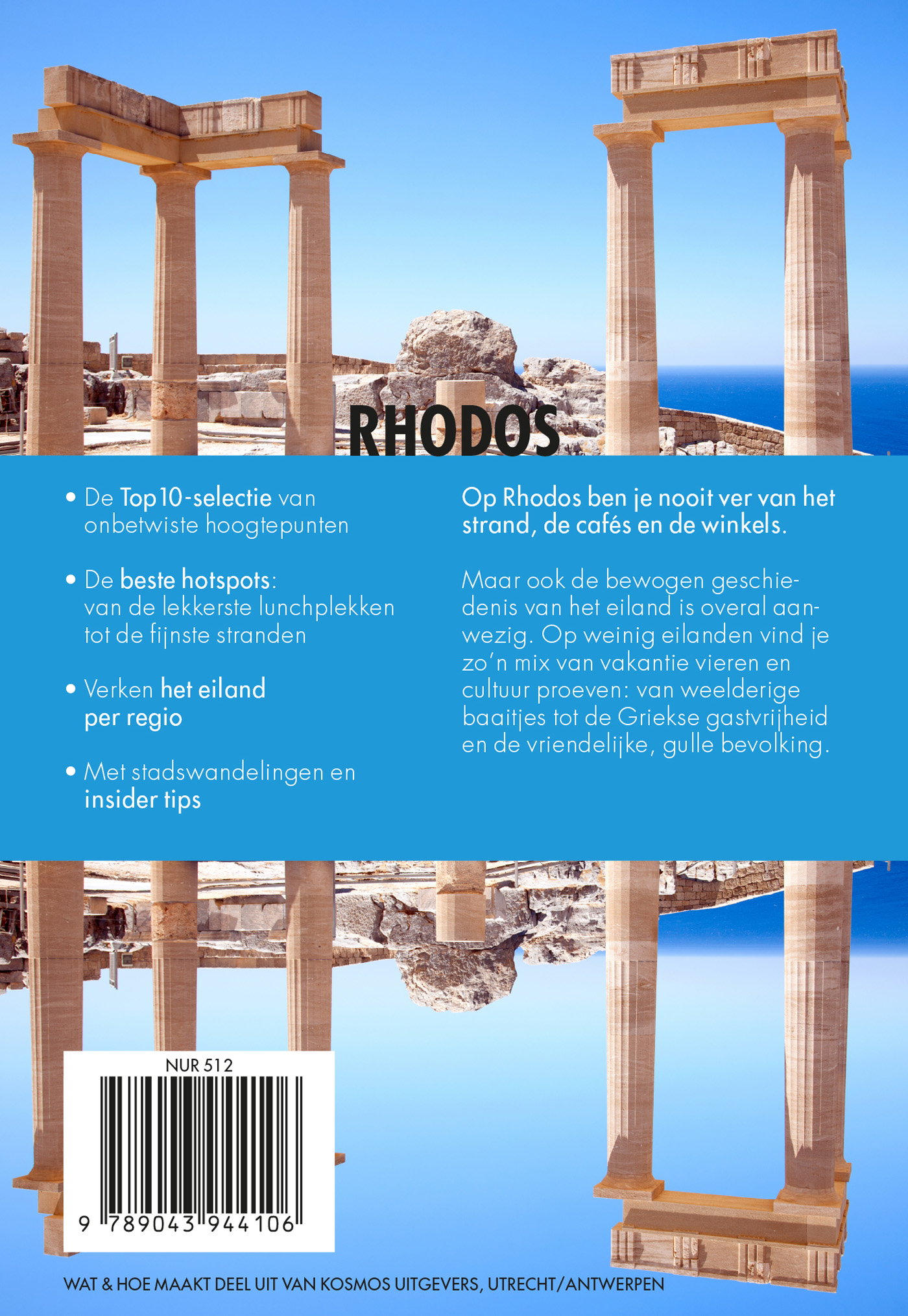 Achterkant van Rhodos