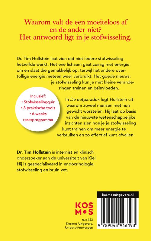 Achterkant van De eetparadox