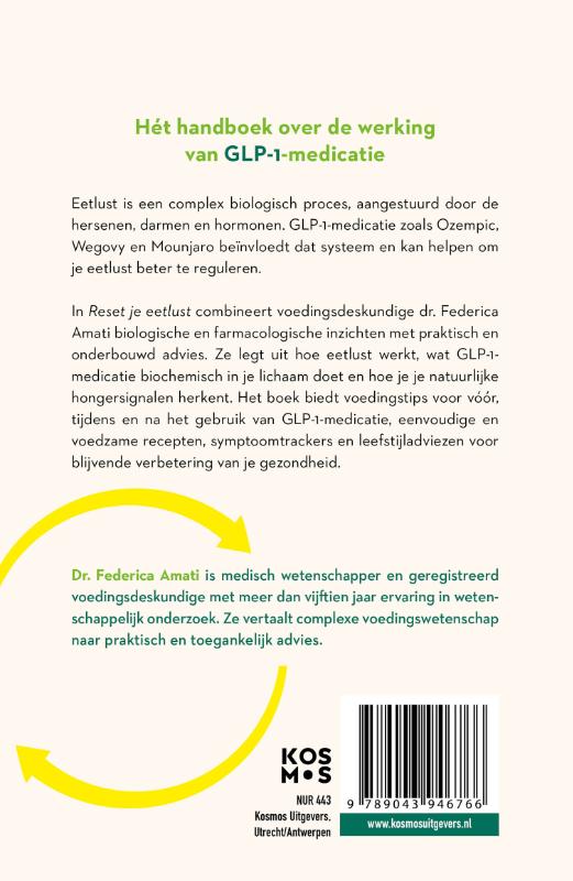 Achterkant van Reset je eetlust