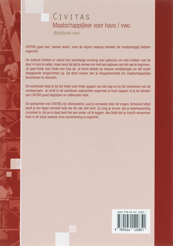 Achterkant van Werkboek