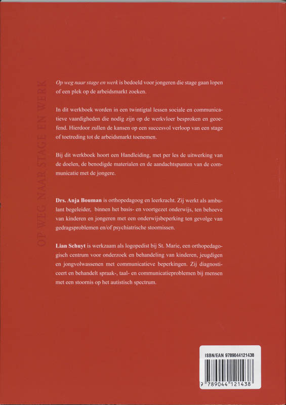 Achterkant van Werkboek