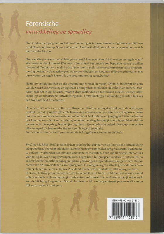 Achterkant van Forensische ontwikkeling en opvoeding