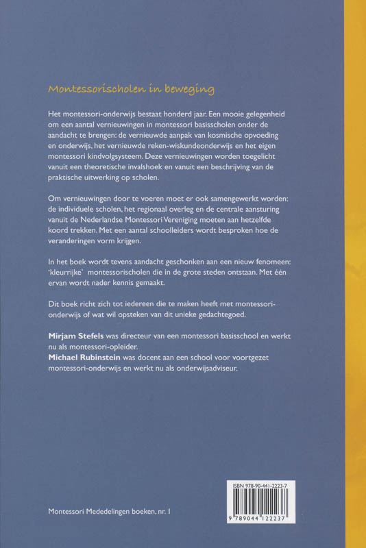 Achterkant van Montessori-scholen in beweging