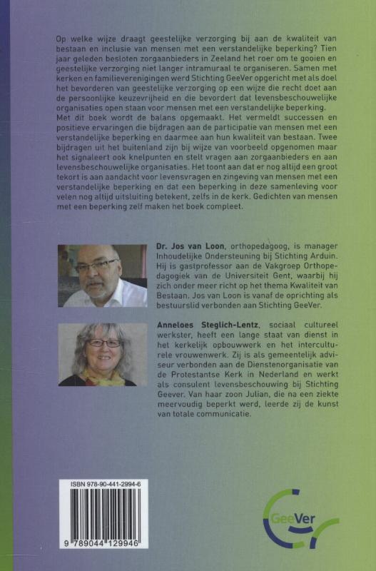 Achterkant van Geloven in inclusie