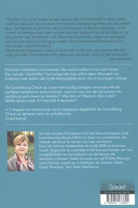 Achterkant van Goed bezig check-up