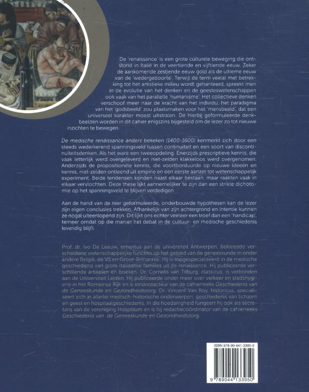 Achterkant van De medische renaissance anders bekeken (1400-1600)