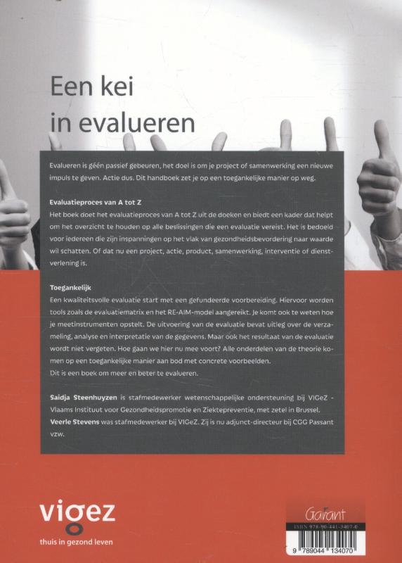 Achterkant van Een kei in evalueren