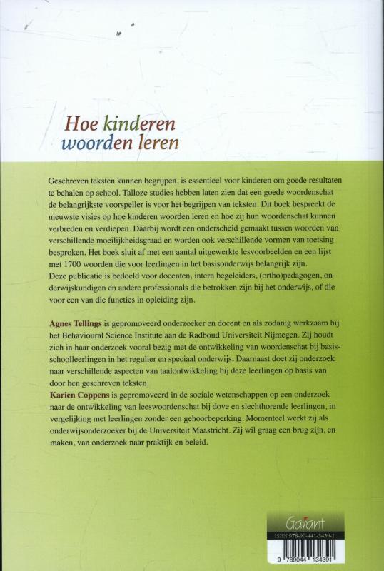 Achterkant van Hoe kinderen woorden leren