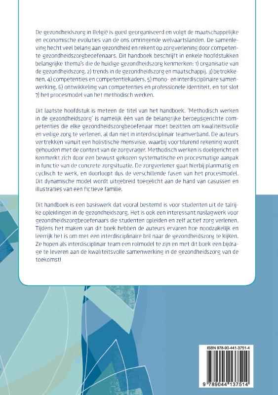 Achterkant van Methodisch werken in de gezondheidszorg