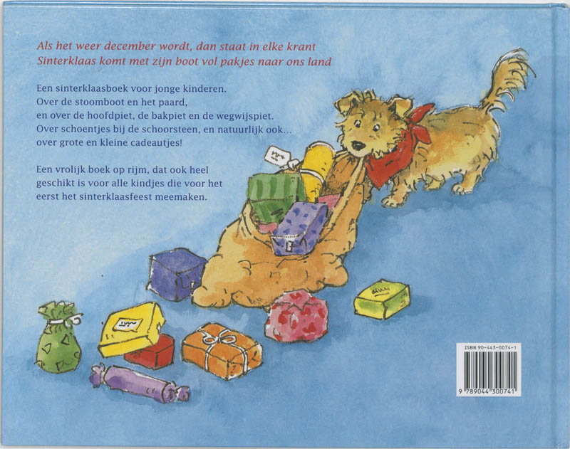Achterkant van Het Sinterklaasboek voor peuters en kleuters