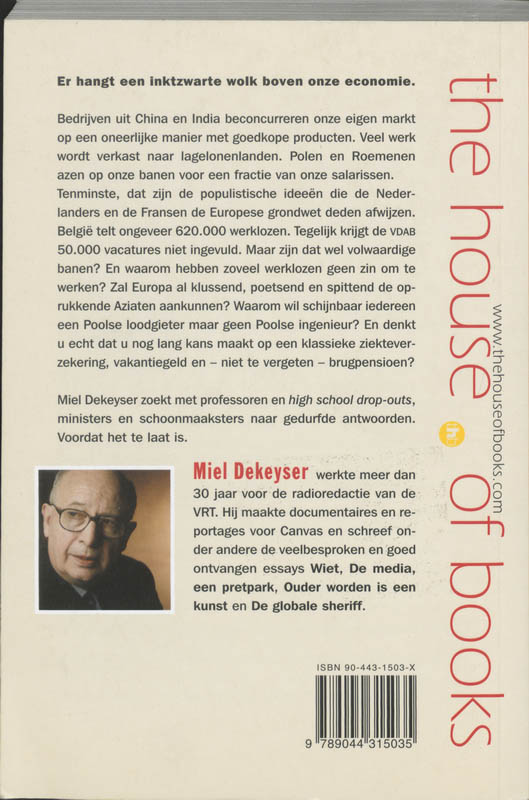 Achterkant van Vaarwel welvaart