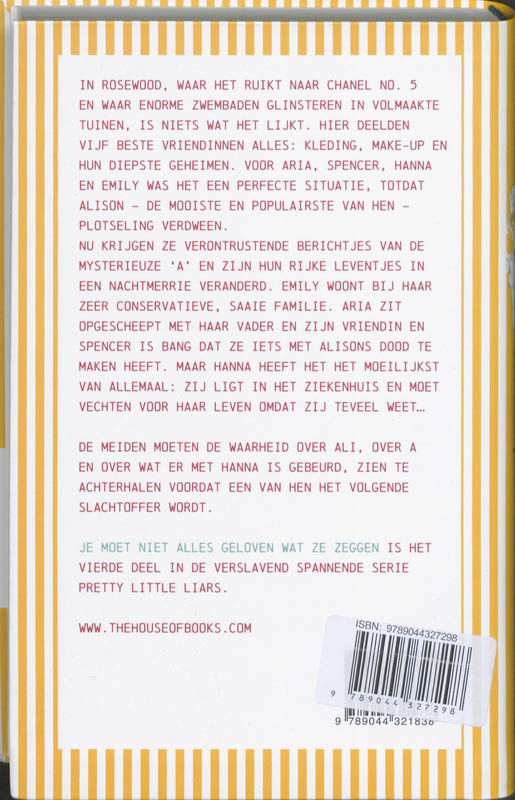 Achterkant van 4 Je moet niet alles geloven wat ze zeggen
