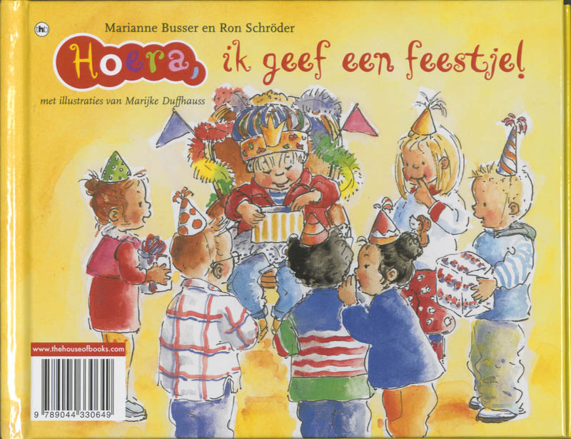 Achterkant van Het is vakantie, Ik geef een feestje!