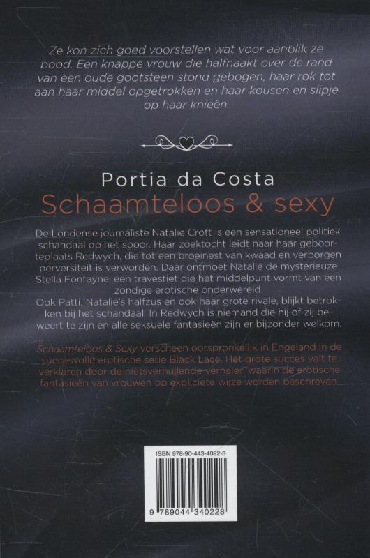 Achterkant van Schaamteloos en sexy