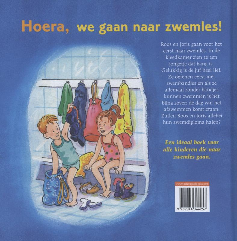 Achterkant van Hoera, we gaan naar zwemles