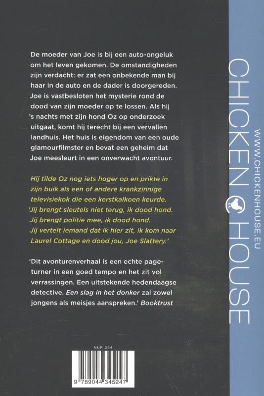 Achterkant van Een slag in het donker