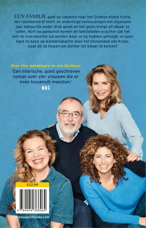 Achterkant van Een familie en een Griekse god