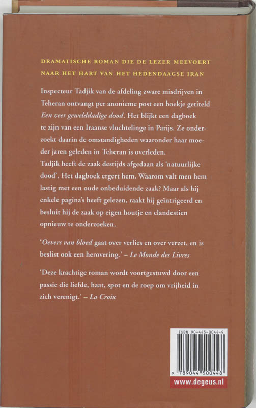 Achterkant van Oevers van bloed