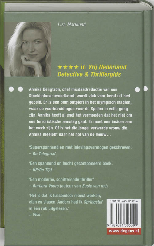 Achterkant van Springstof