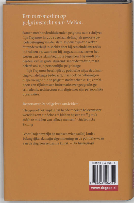 Achterkant van De heilige bron van de Islam