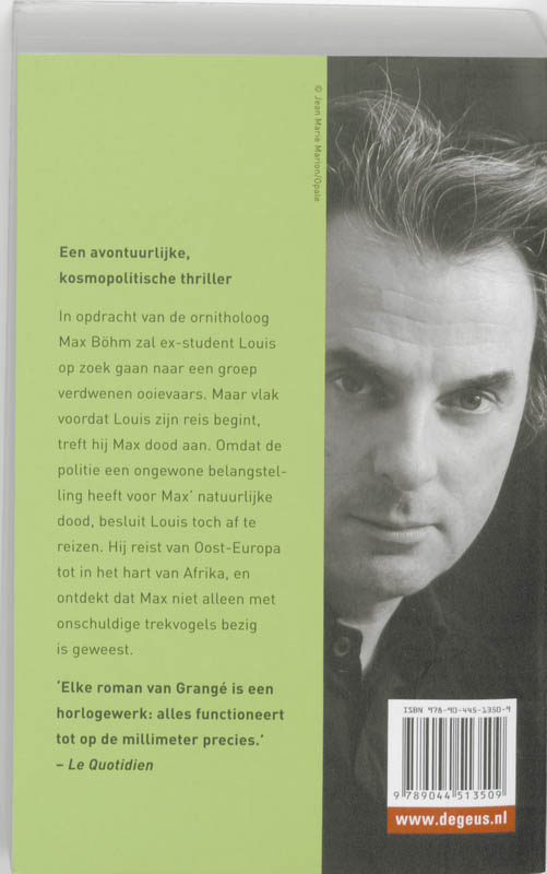 Achterkant van De vlucht van de ooievaars
