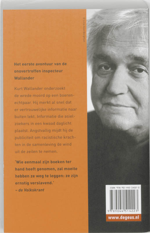 Achterkant van Moordenaar zonder gezicht