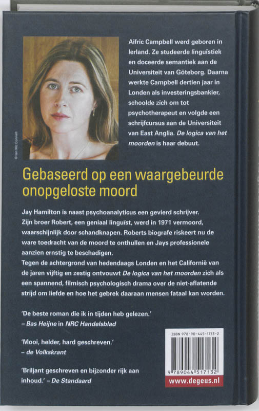 Achterkant van De logica van het moorden