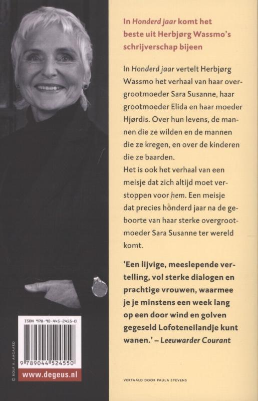 Achterkant van Honderd jaar