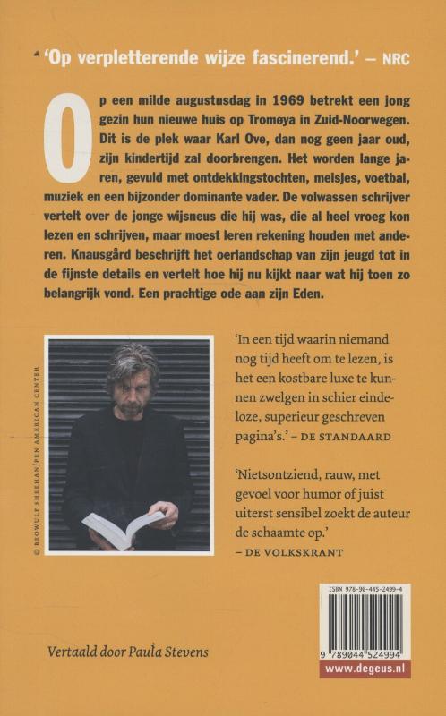 Achterkant van Zoon