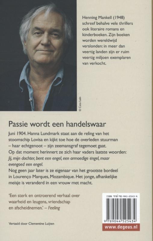 Achterkant van Geschiedenis van een gevallen engel