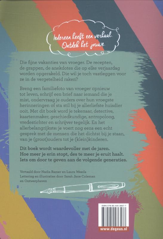 Achterkant van Het familieproject