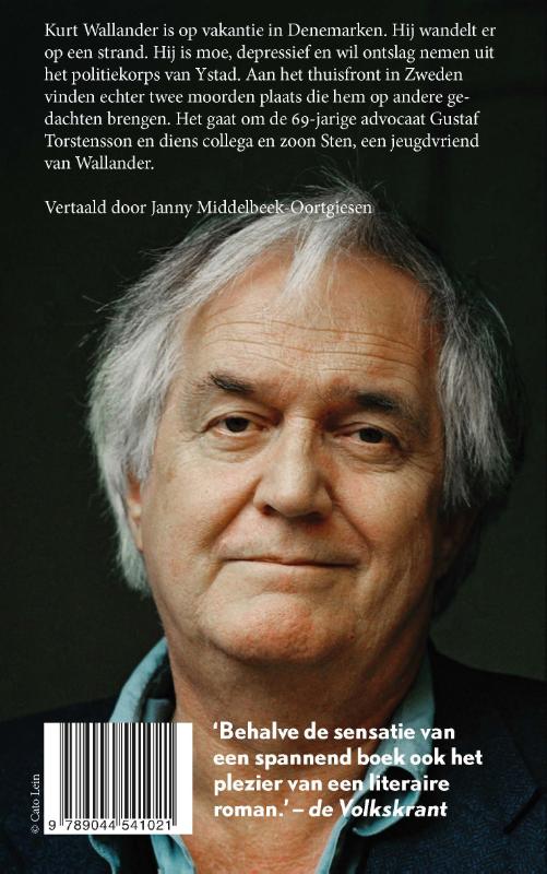 Achterkant van De man die glimlachte