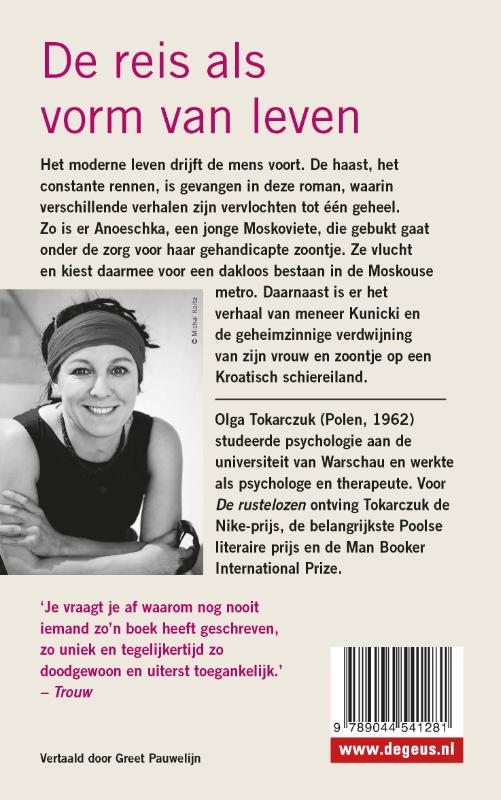Achterkant van De rustelozen