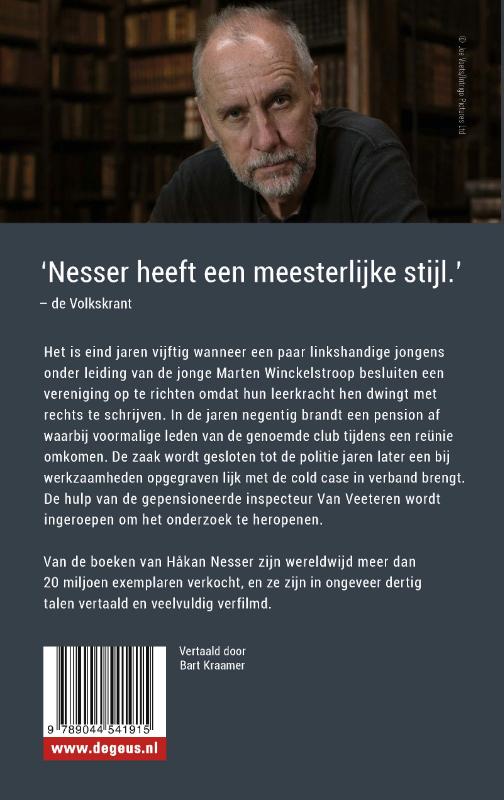 Achterkant van De vereniging van Linkshandigen