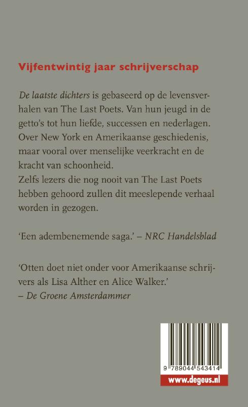 Achterkant van De laatste dichters