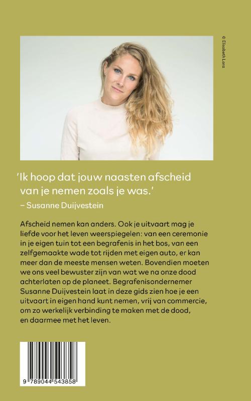 Achterkant van Uitvaart in eigen hand