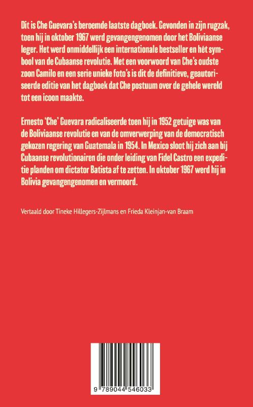 Achterkant van Boliviaans dagboek