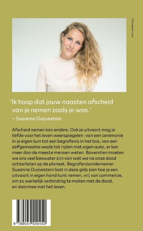 Achterkant van Uitvaart in eigen hand