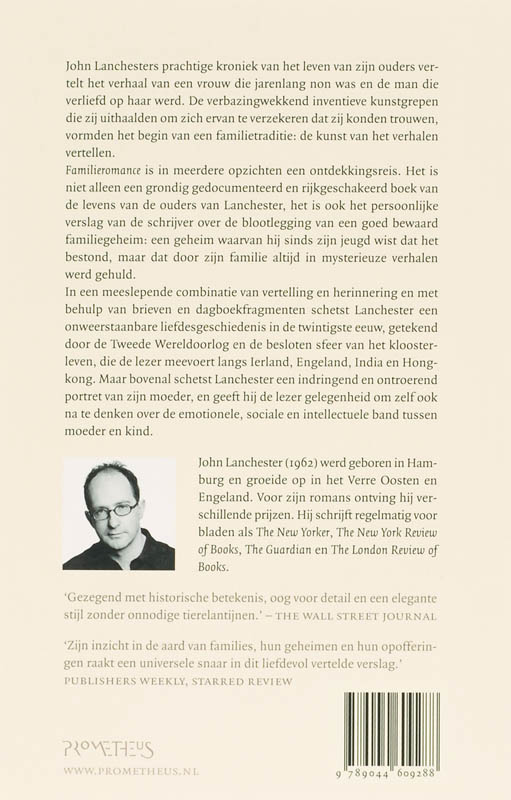Achterkant van Familieromance