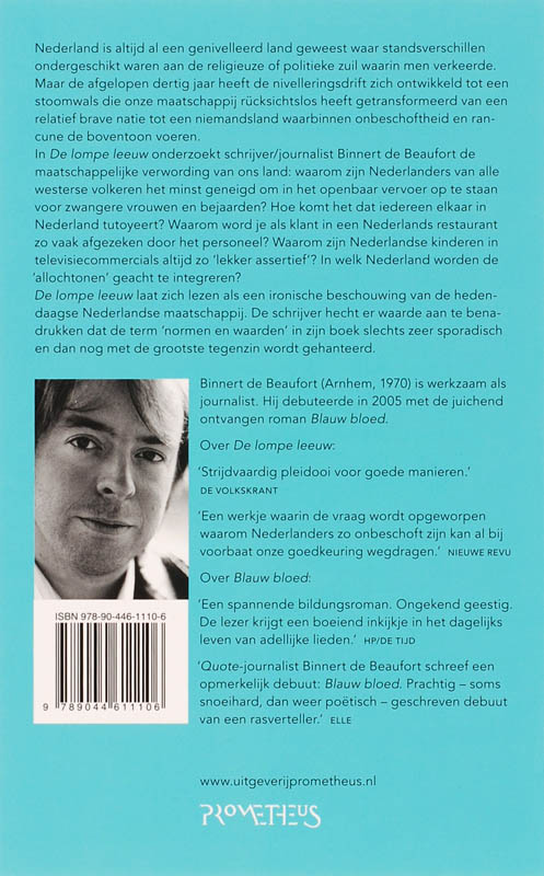 Achterkant van De lompe leeuw