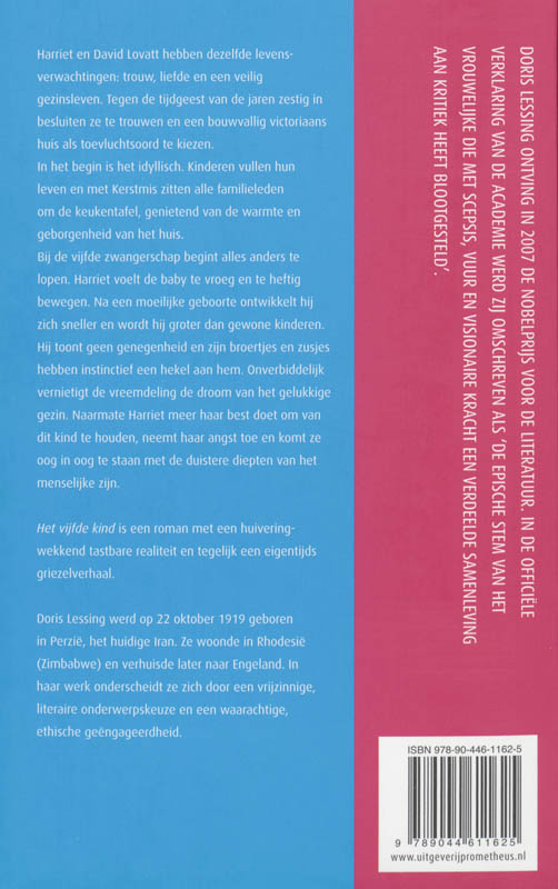 Achterkant van Het vijfde kind