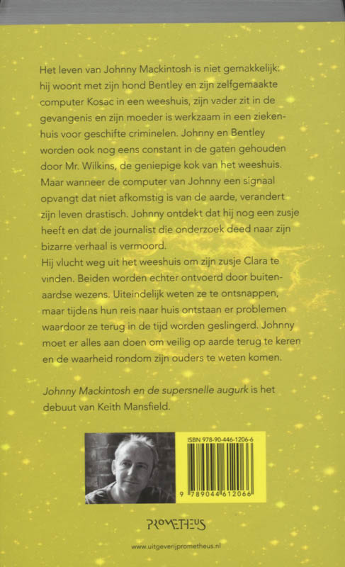 Achterkant van Johnny Mackintosh en de supersnelle augurk