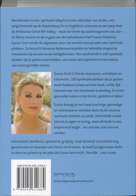 Achterkant van 100 spirituele plekken die je gezien moet hebben