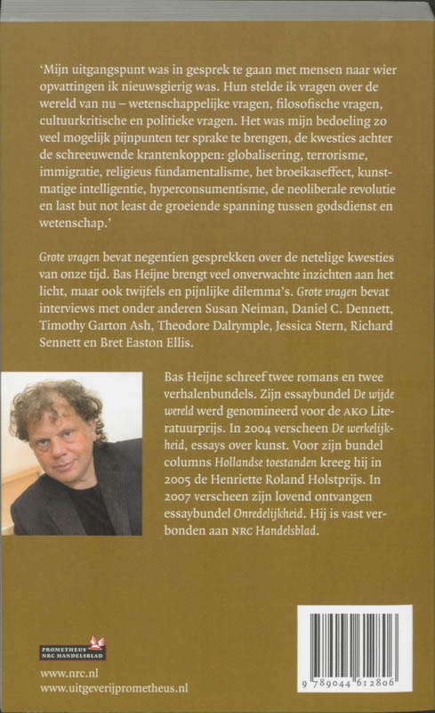 Achterkant van Grote vragen