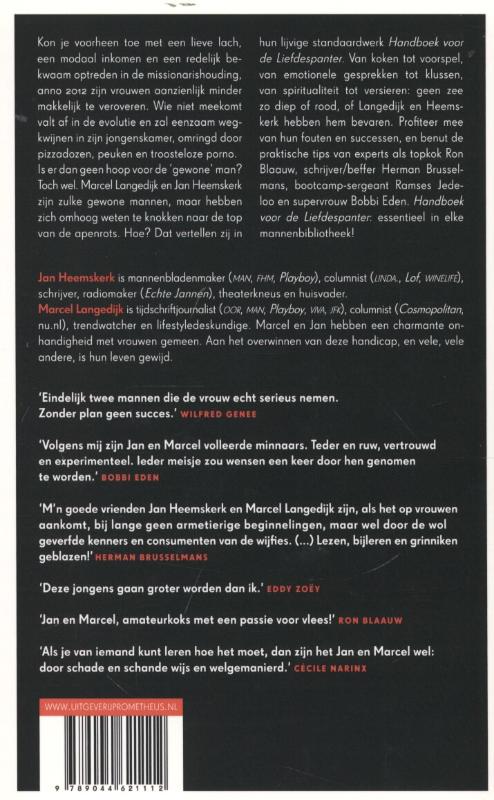 Achterkant van Handboek voor de liefdespanter