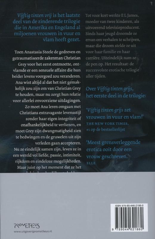 Achterkant van Vijftig tinten vrij