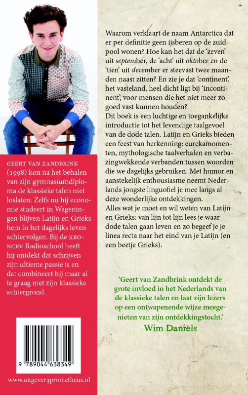 Achterkant van Linea recta naar het eind van je Latijn