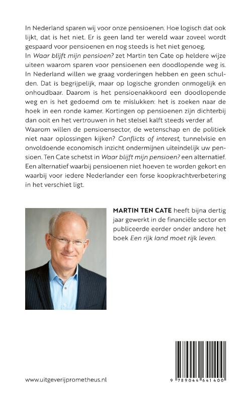 Achterkant van Waar blijft mijn pensioen?