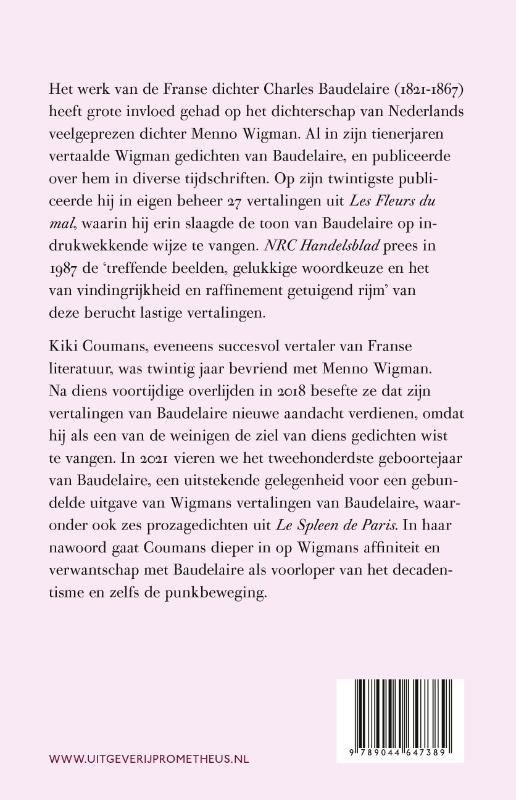 Achterkant van De bloemen van het kwaad